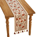 ISAENNE Designer French Linen Table Runner,71"x12"-Cornucopia