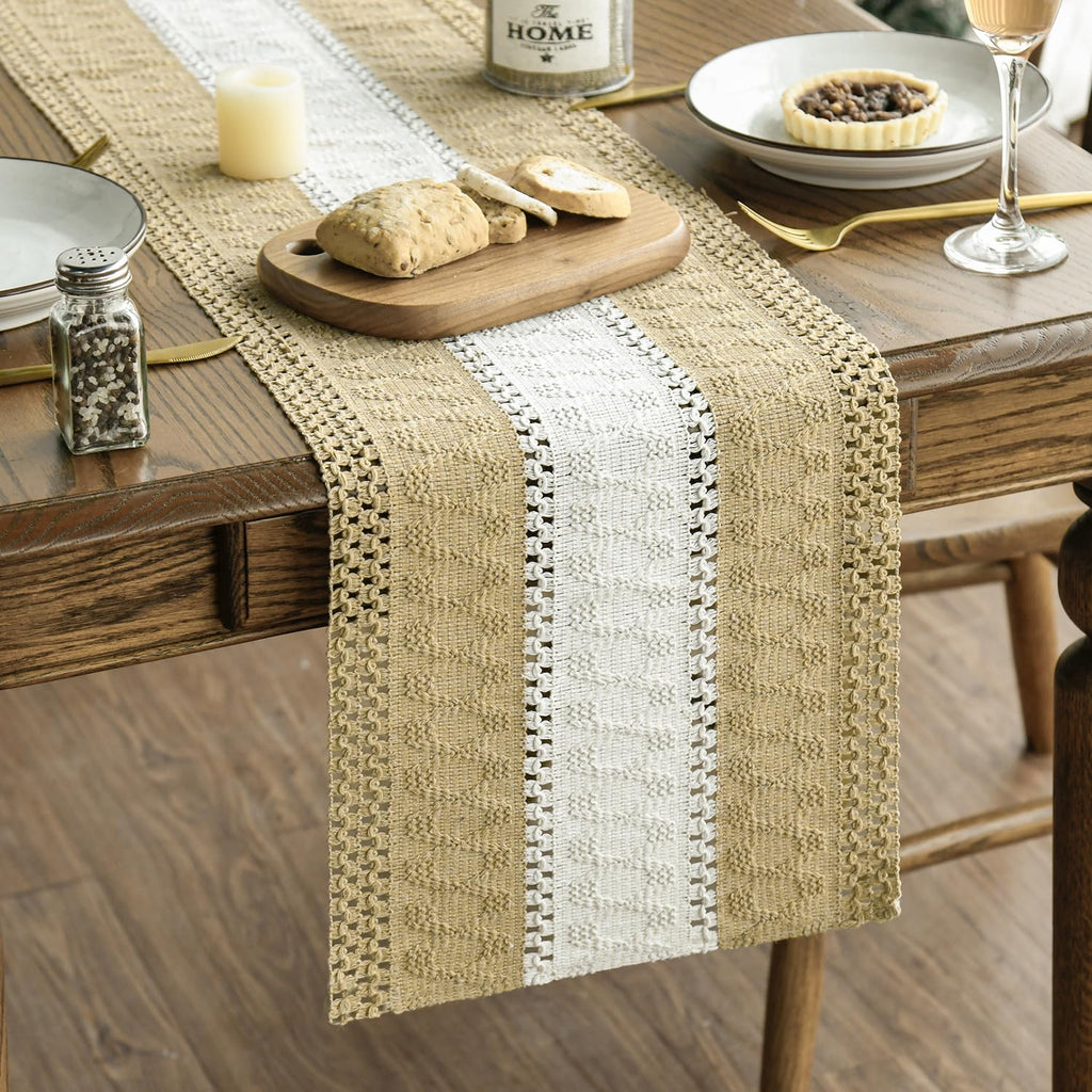 Artoid Mode Dark Grey Farmhouse Rustic Table Runner 12x72 Inch