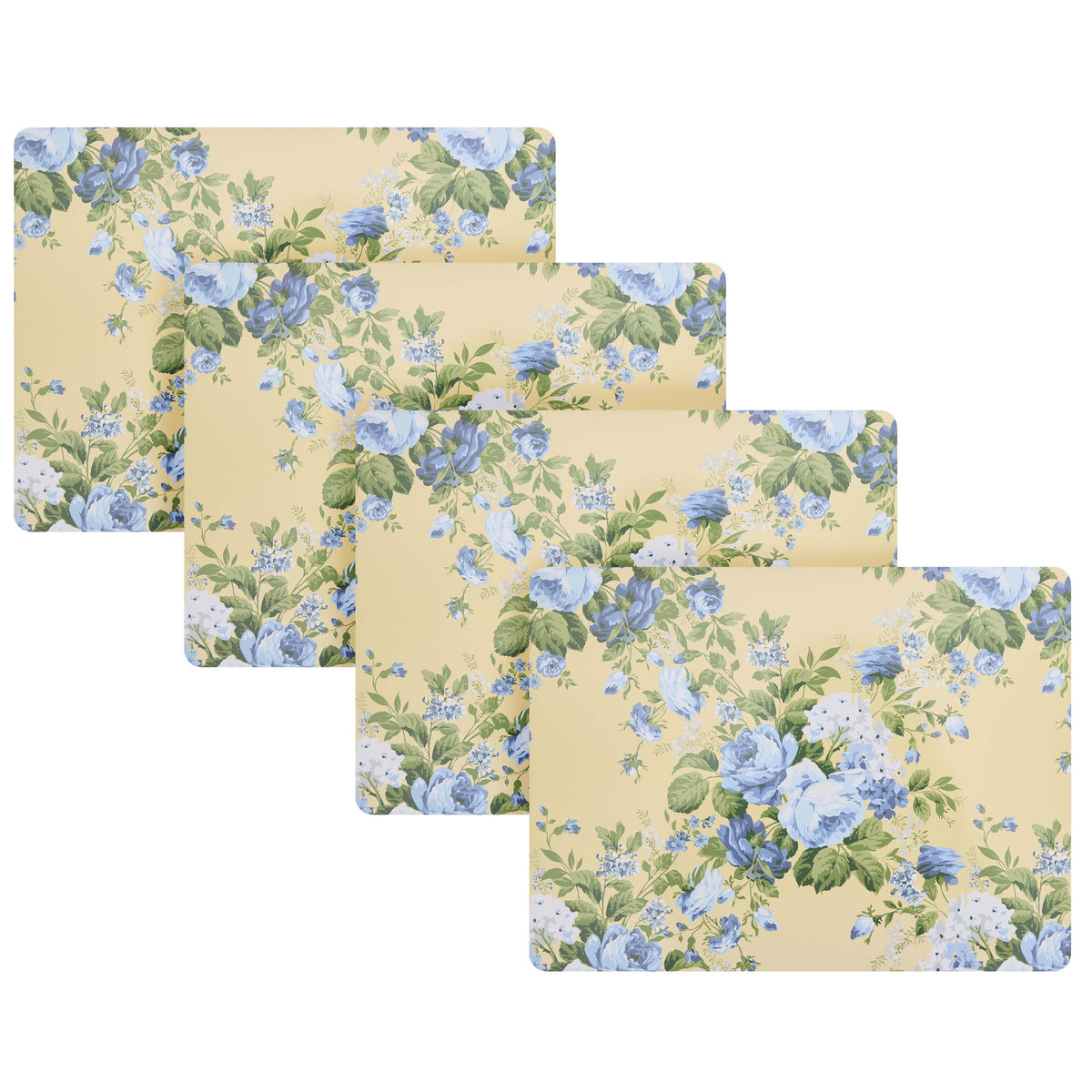 Laura Ashley Cork Placemats, 16 x 12-inch, Set of 4, Wild Meadow