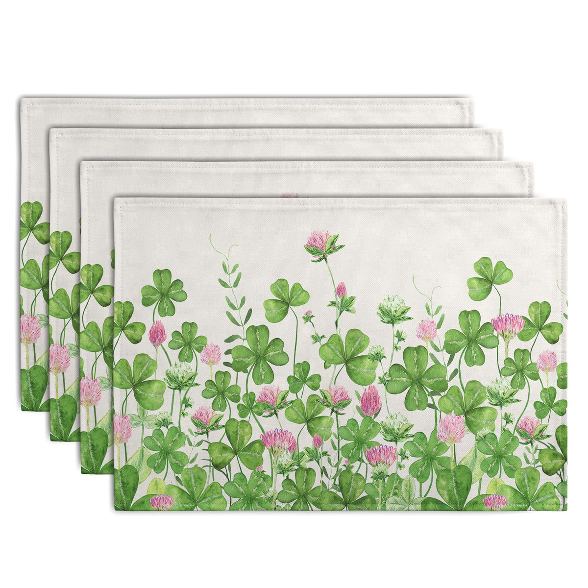 Rustic Daisy Placemats Set of 4 Vintage Flower Vases Wood Grain Linen Table Mats 12x18 Inch Summer Floral Wooden Board Farmhouse Washable Place Mat for Party Kitchen Dining Outdoor Indoor Decor