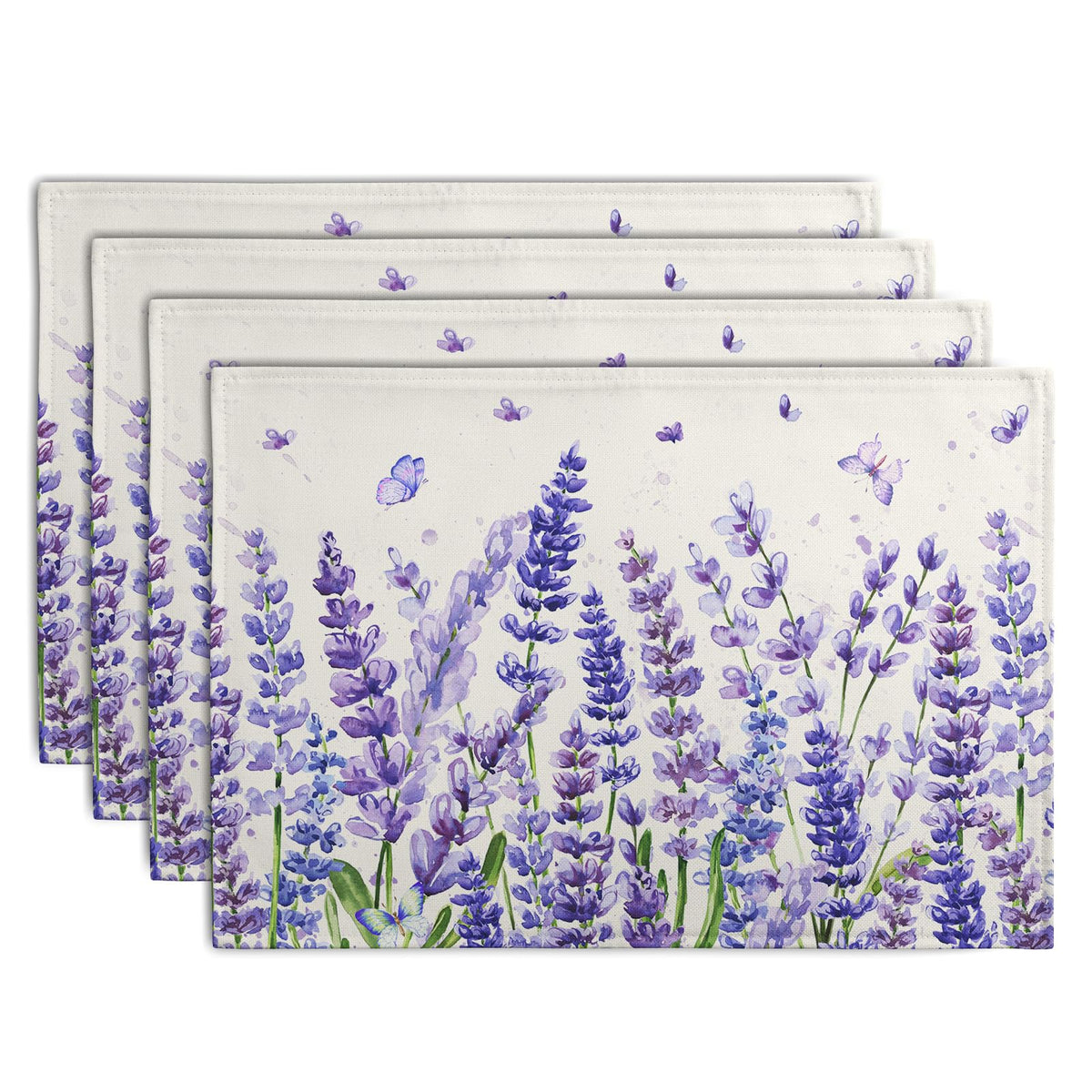 Rustic Daisy Placemats Set of 4 Vintage Flower Vases Wood Grain Linen Table Mats 12x18 Inch Summer Floral Wooden Board Farmhouse Washable Place Mat for Party Kitchen Dining Outdoor Indoor Decor