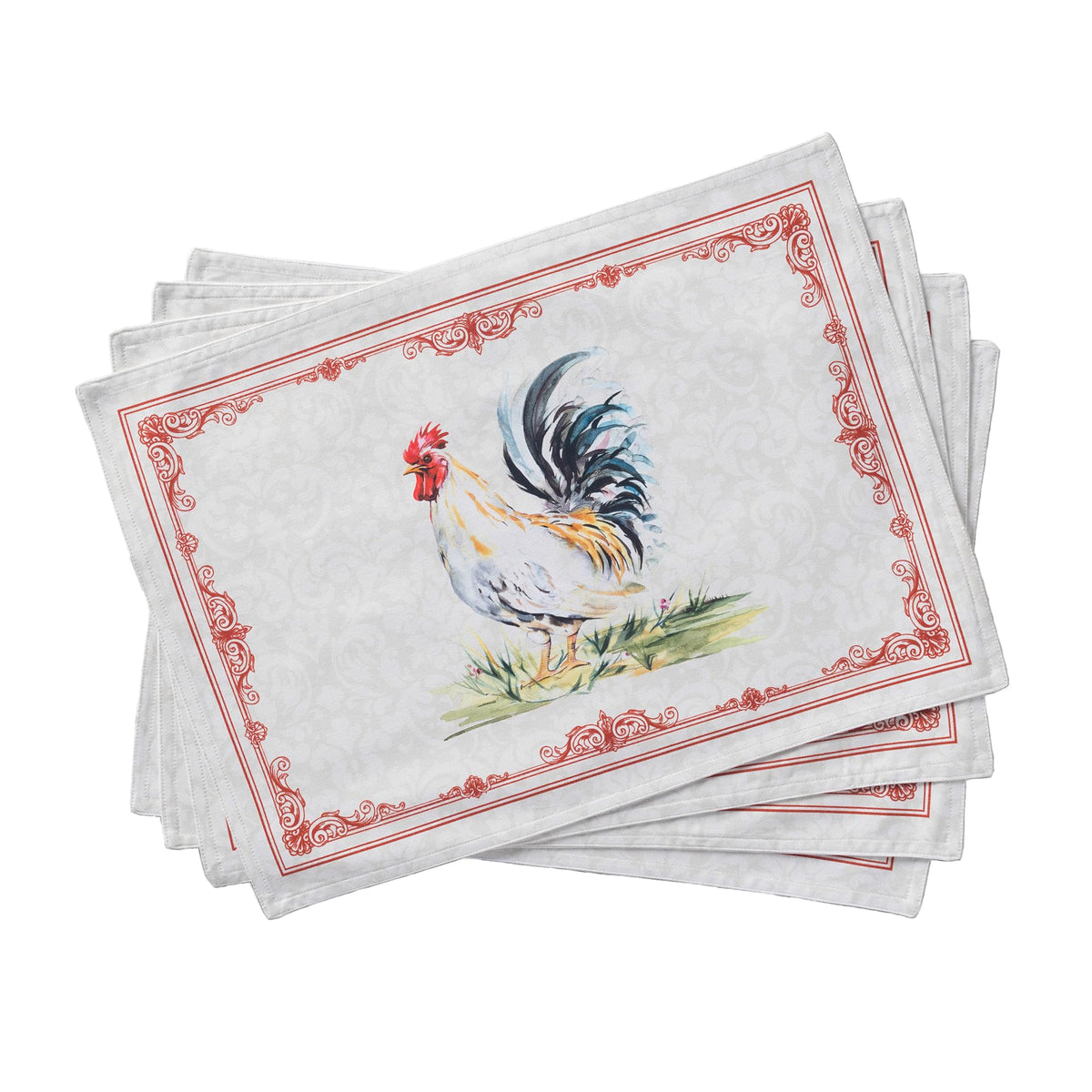 Maison d' Hermine Placemats Set of 4 Reusable 100% Cotton (13"x19")