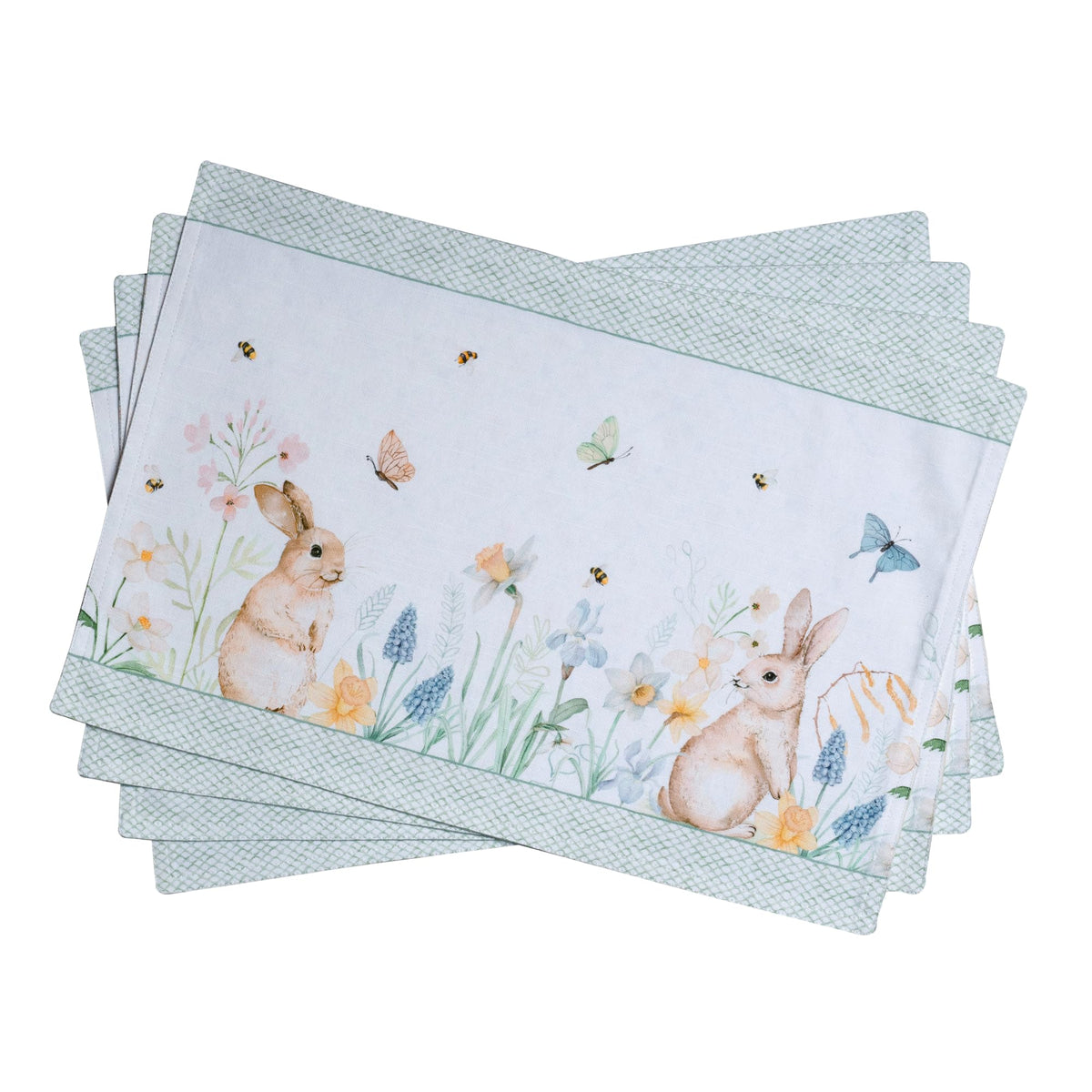 Maison d' Hermine Placemats Set of 4 Reusable 100% Cotton (13"x19")
