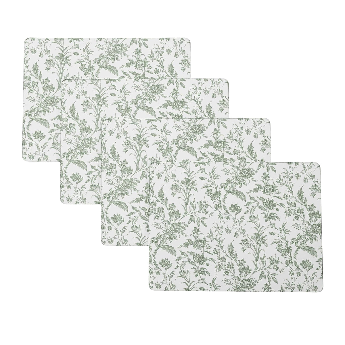 Laura Ashley Cork Placemats, 16 x 12-inch, Set of 4, Wild Meadow
