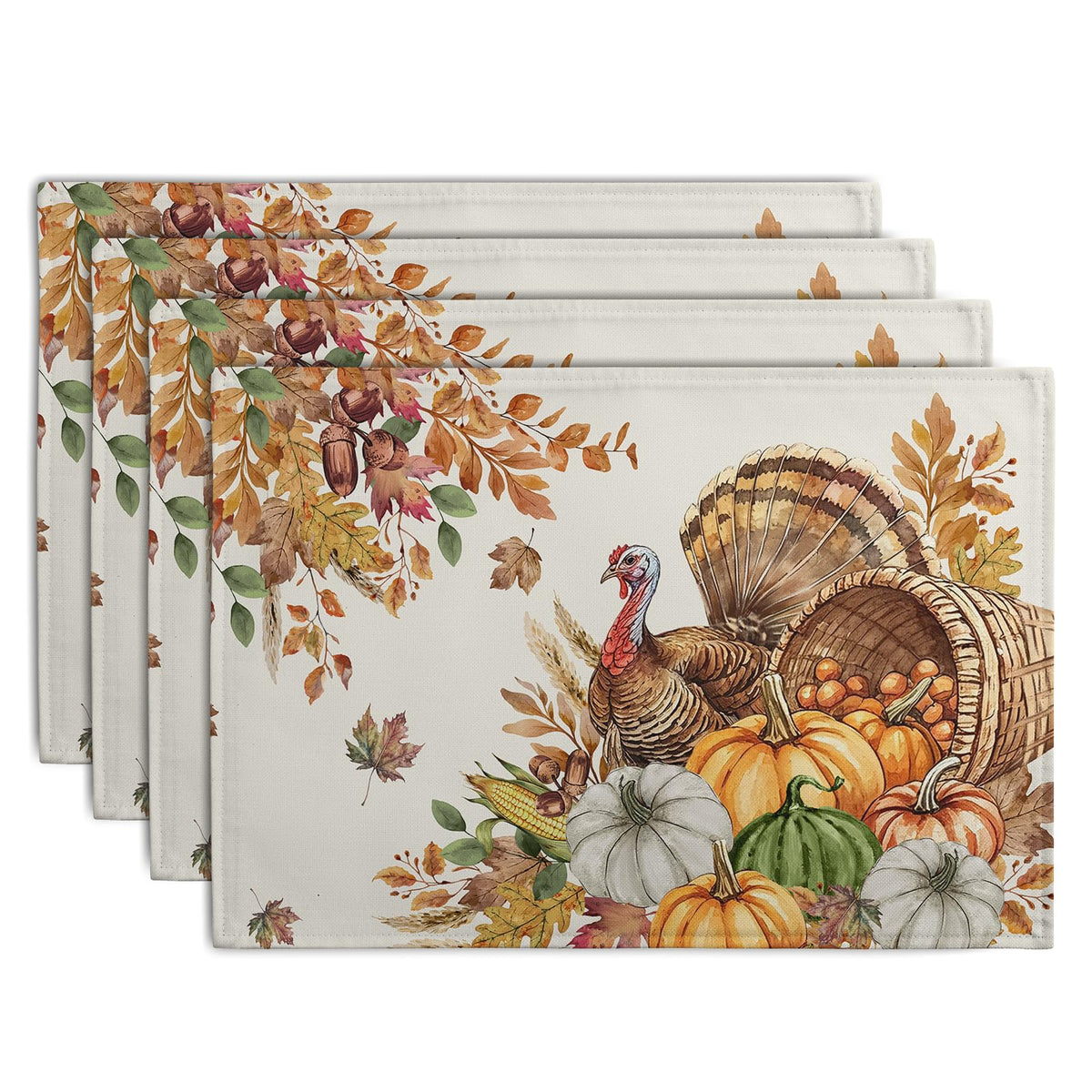 Rustic Daisy Placemats Set of 4 Vintage Flower Vases Wood Grain Linen Table Mats 12x18 Inch Summer Floral Wooden Board Farmhouse Washable Place Mat for Party Kitchen Dining Outdoor Indoor Decor