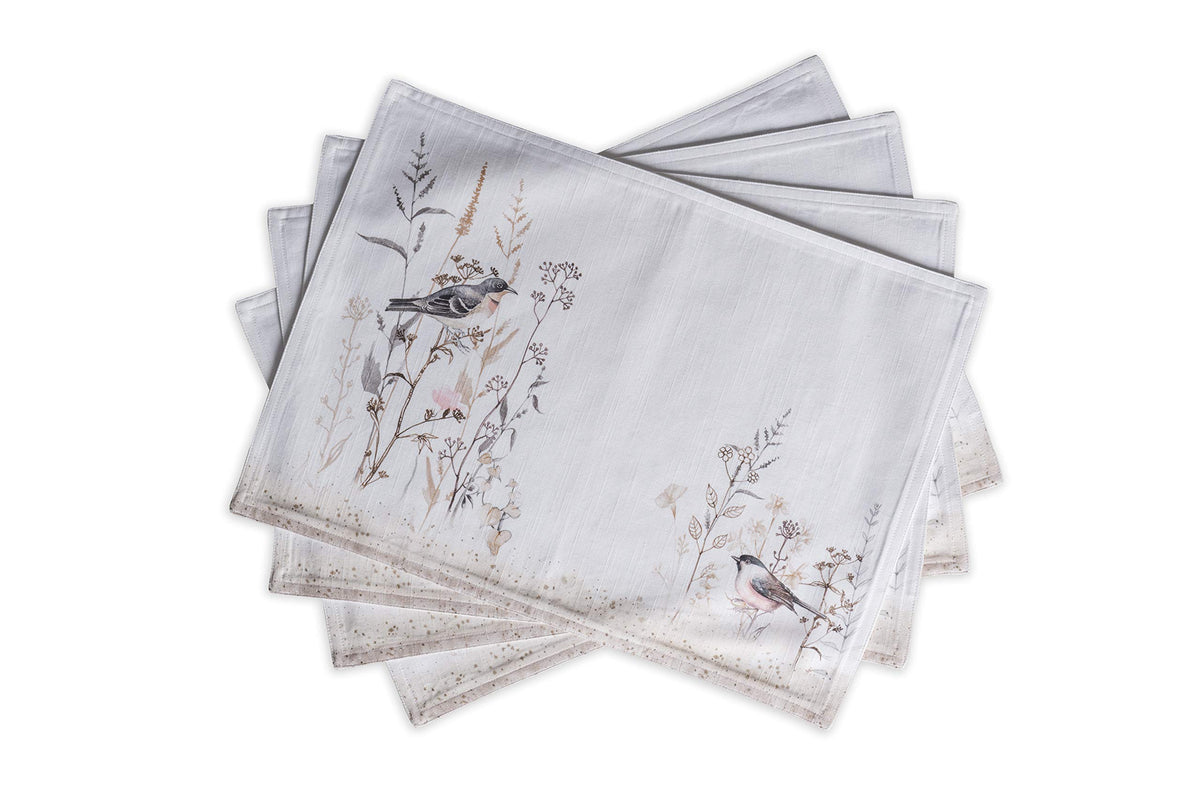 Maison d' Hermine Placemats Set of 4 Reusable 100% Cotton (13"x19")