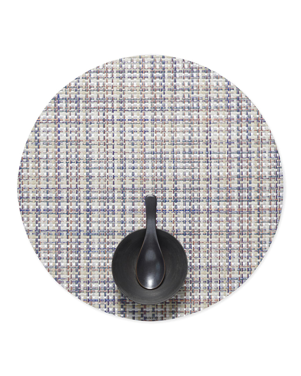 Chilewich Basketweave Placemats, Woven Round Placemats Set of 4