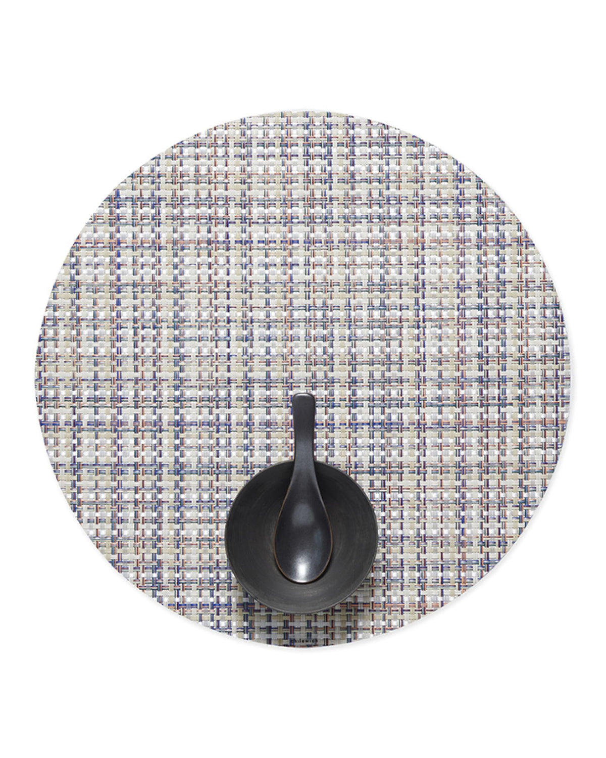 Chilewich Basketweave Placemats, Woven Round Placemats Set of 4
