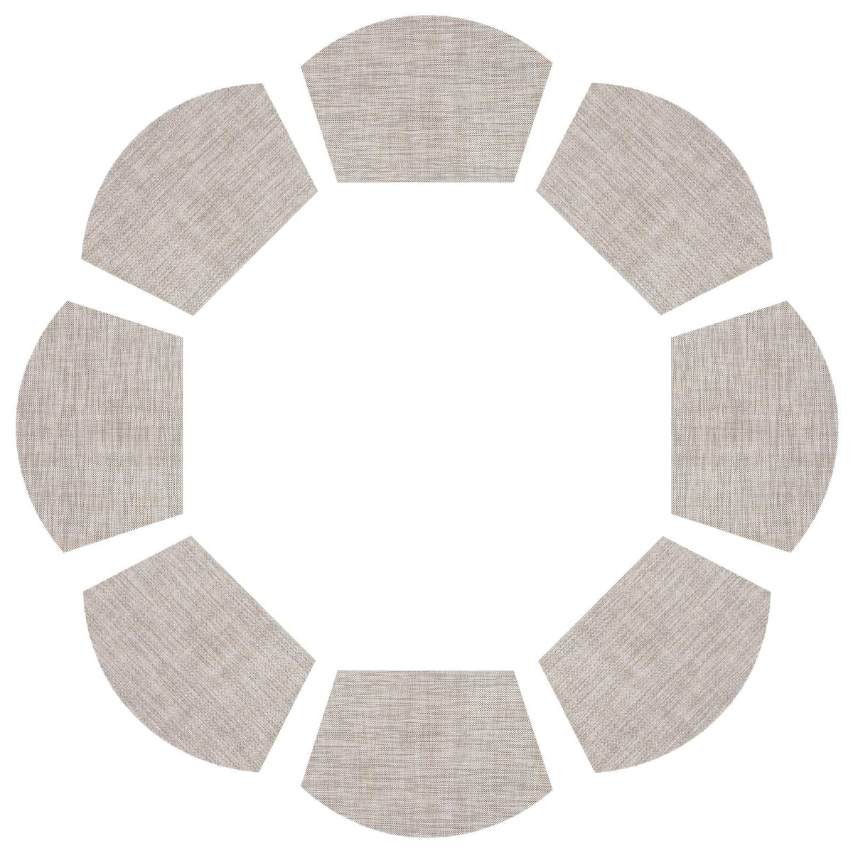SHACOS Wedge Shape Placemats Set of 4 Woven Vinyl Placemat for Round Table