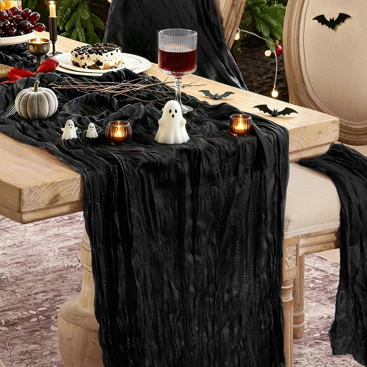 6 Pack Beige Cheese Cloth Table Runner Boho Rustic Gauze 120 Inch
