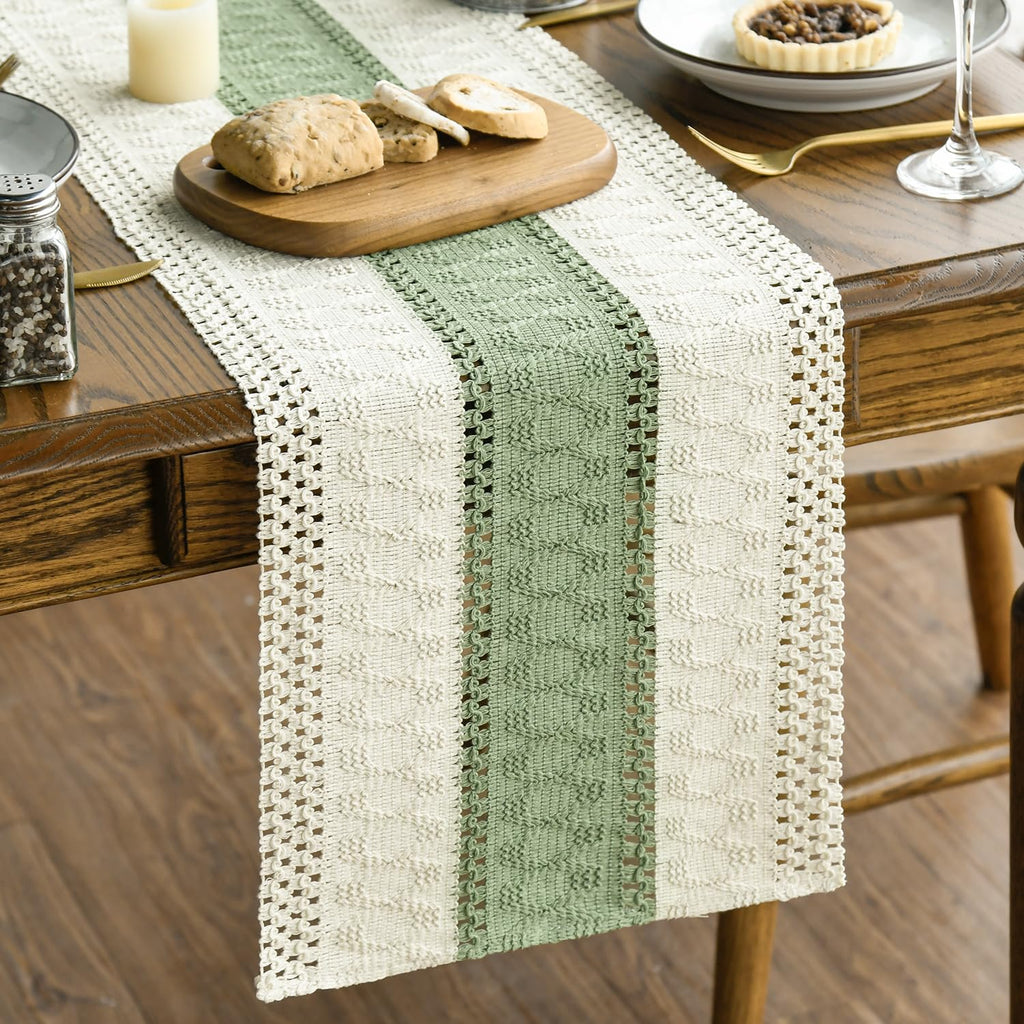 Artoid Mode Dark Grey Farmhouse Rustic Table Runner 12x72 Inch
