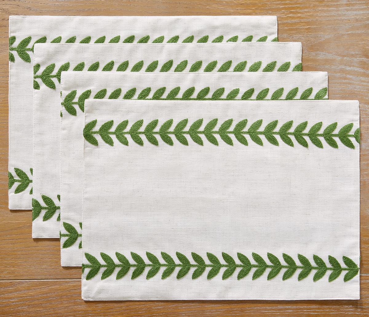 Wracra Embroidered Table Runner, White Table Runners 72 Inches Long