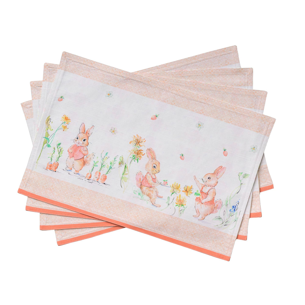 Maison d' Hermine Placemats Set of 4 Reusable 100% Cotton (13"x19")