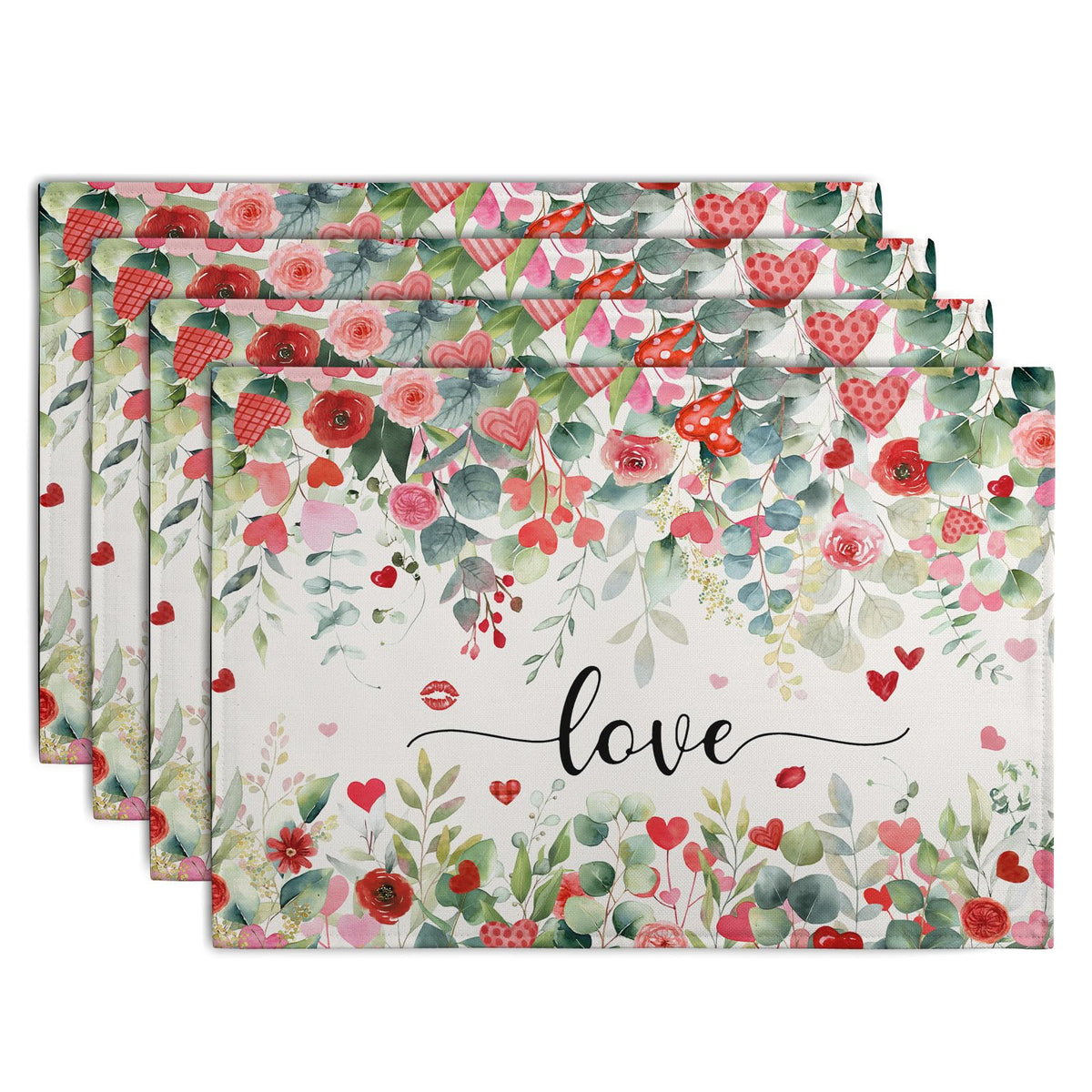Rustic Daisy Placemats Set of 4 Vintage Flower Vases Wood Grain Linen Table Mats 12x18 Inch Summer Floral Wooden Board Farmhouse Washable Place Mat for Party Kitchen Dining Outdoor Indoor Decor