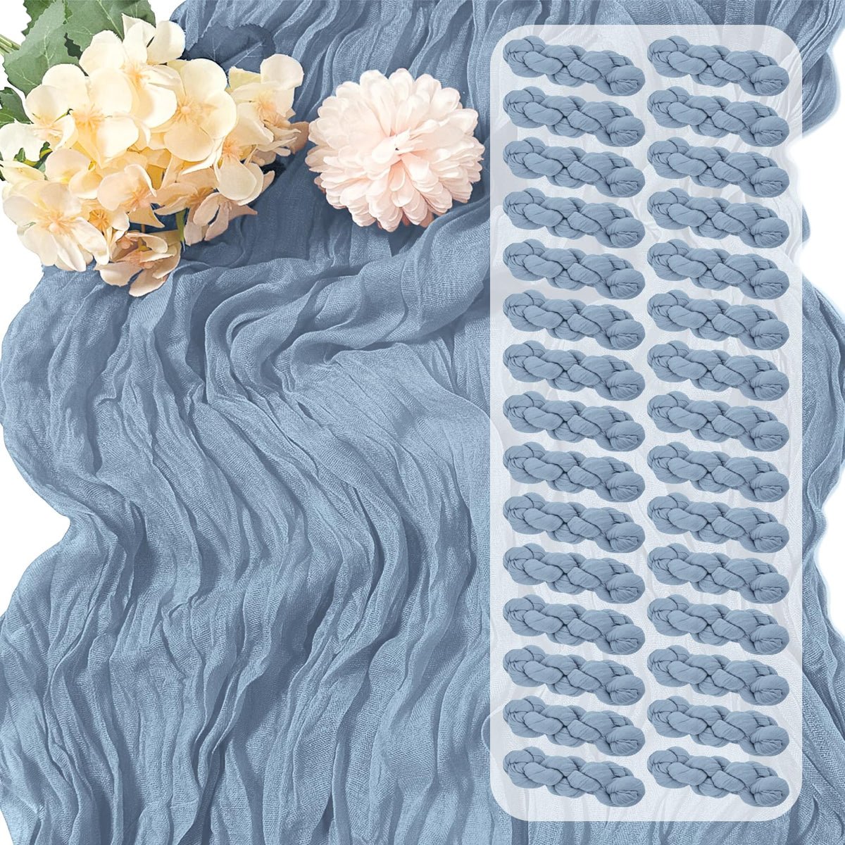 15 Pack Terracotta Cheesecloth Table Runner 17 x 108 inch Cheese Cloth Table Runners 9ft Terracotta Table Runner Rustic Romantic Sheer Gauze Runner for Wedding Party Baby Shower Table Decoration