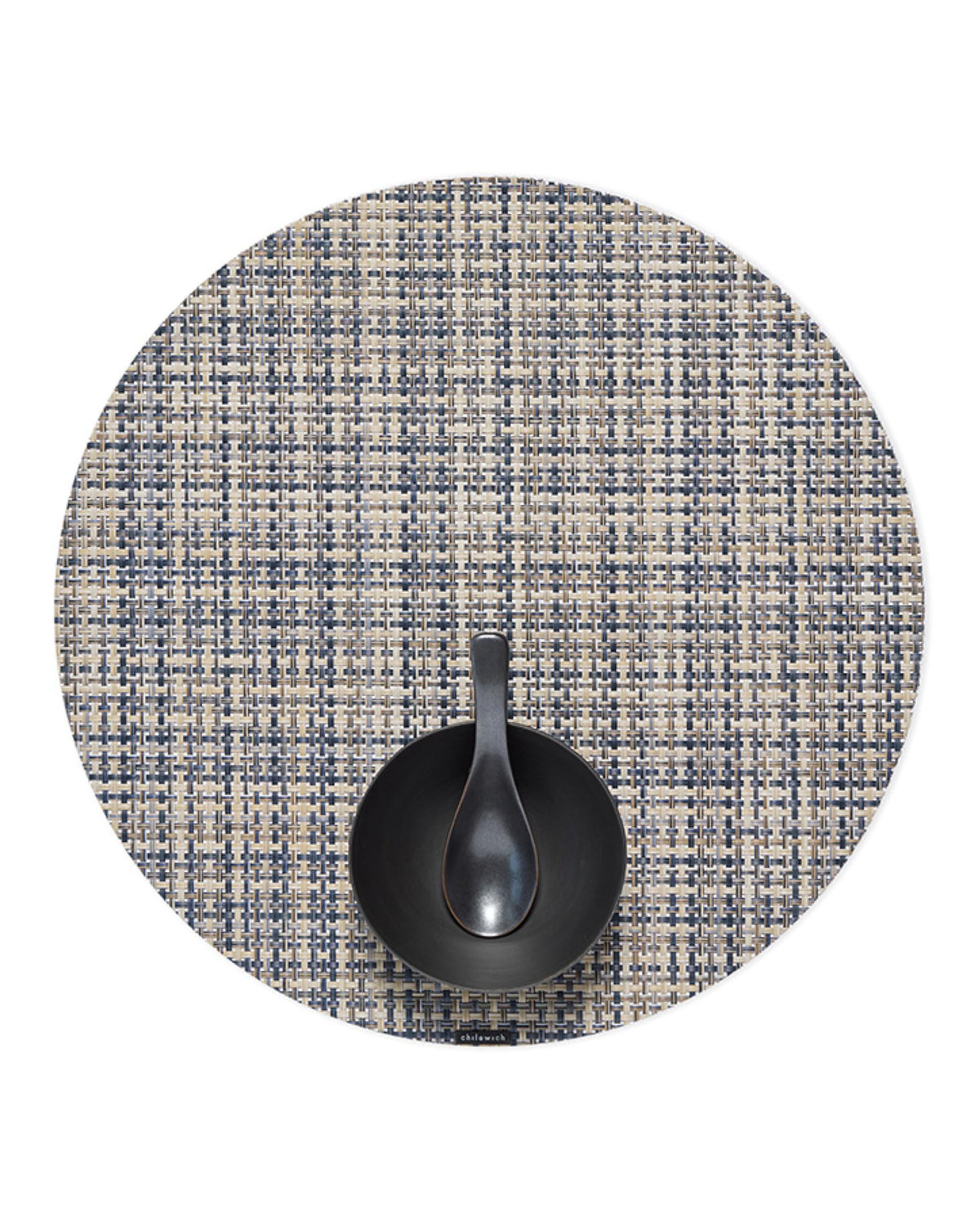 Chilewich Basketweave Placemats, Woven Round Placemats Set of 4