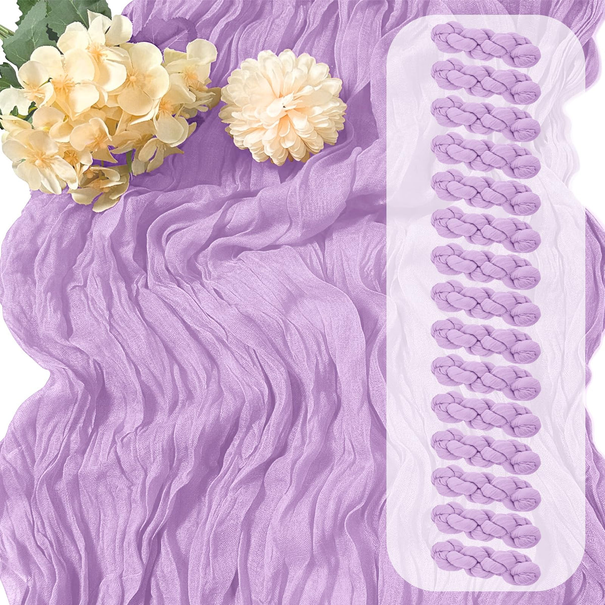 30 Pack Sage Green Cheesecloth Table Runner 17 x 108 inch Cheese Cloth Table Runners 9ft Green Table Runner Rustic Romantic Sheer Gauze Runner for Wedding Party Baby Shower Table Decoration