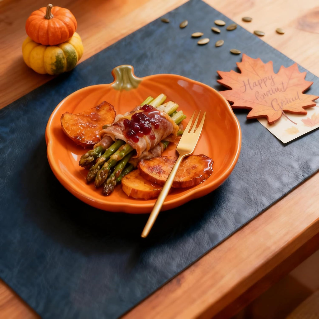 DOLOPL Placemats Set of 8, Reversible Dual-Color Faux Leather Place Mats