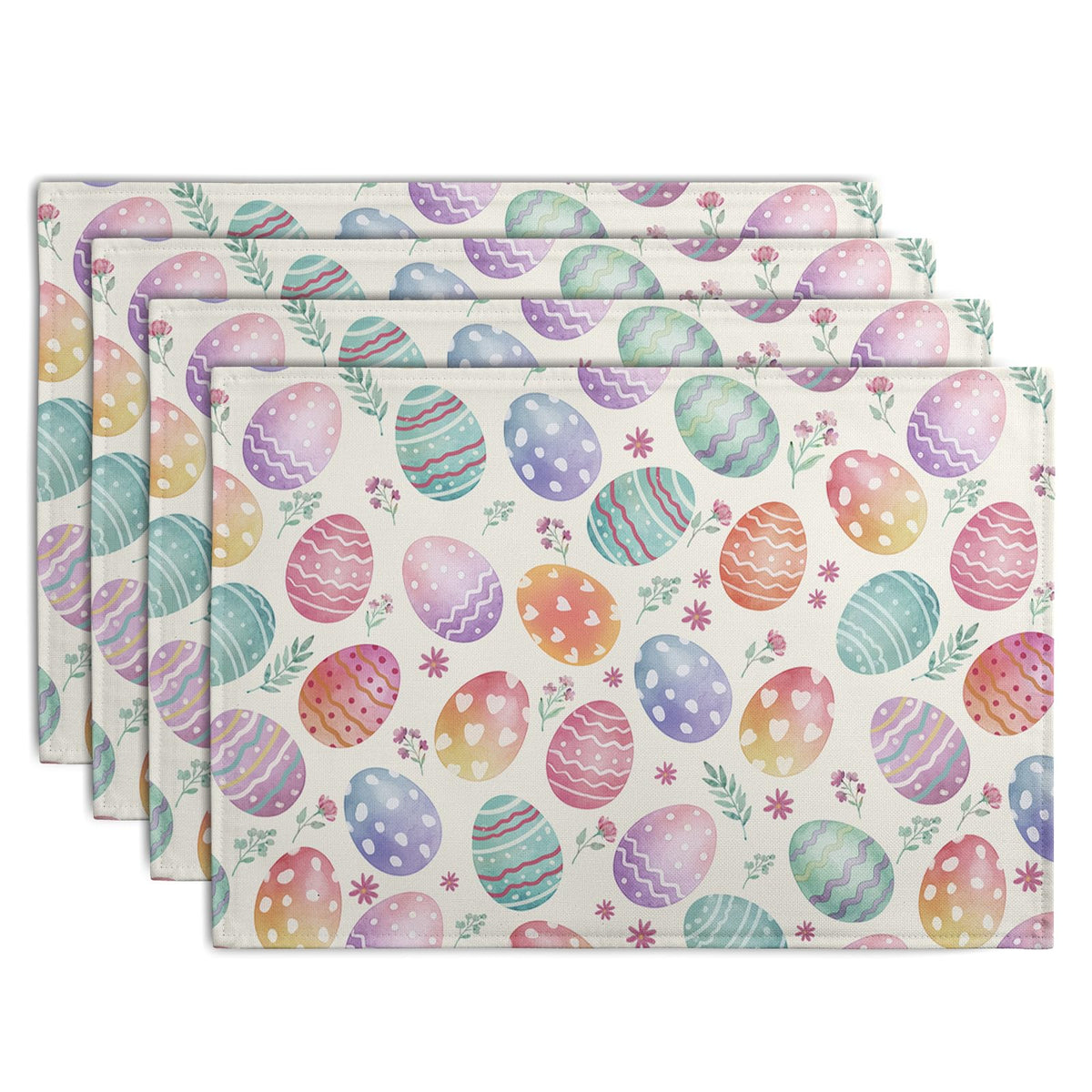 Rustic Daisy Placemats Set of 4 Vintage Flower Vases Wood Grain Linen Table Mats 12x18 Inch Summer Floral Wooden Board Farmhouse Washable Place Mat for Party Kitchen Dining Outdoor Indoor Decor