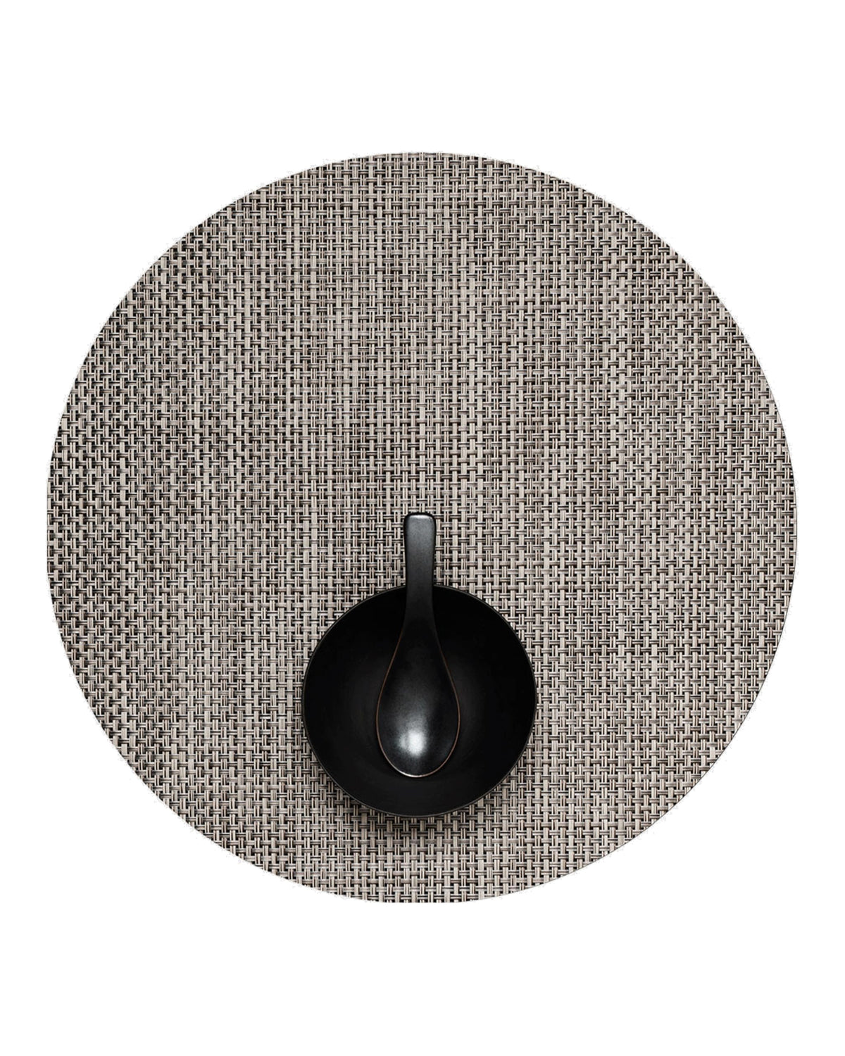 Chilewich Basketweave Placemats, Woven Round Placemats Set of 4