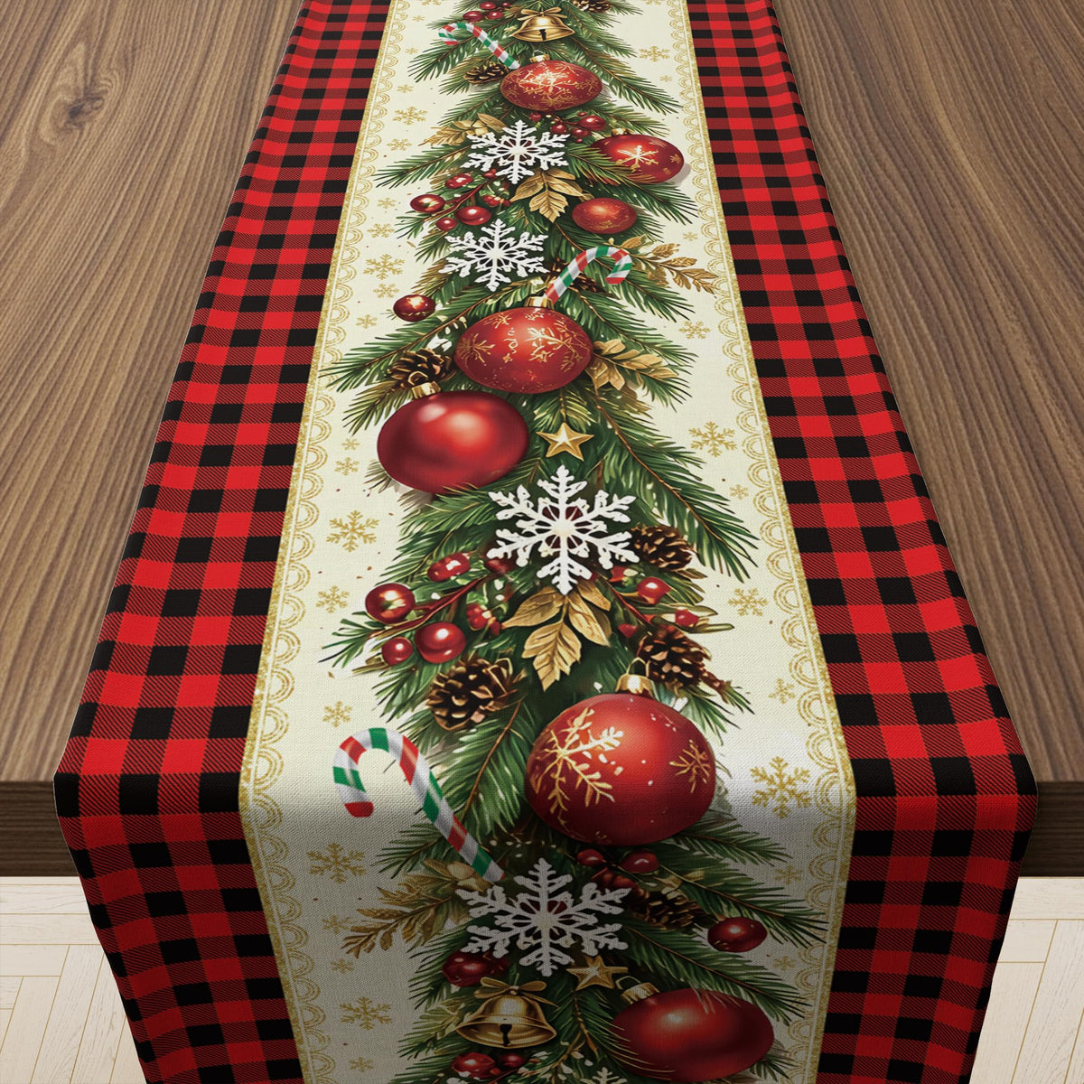 Thanksgiving Table Decor - Vintage Autumn Pumpkin Floral Table Runner
