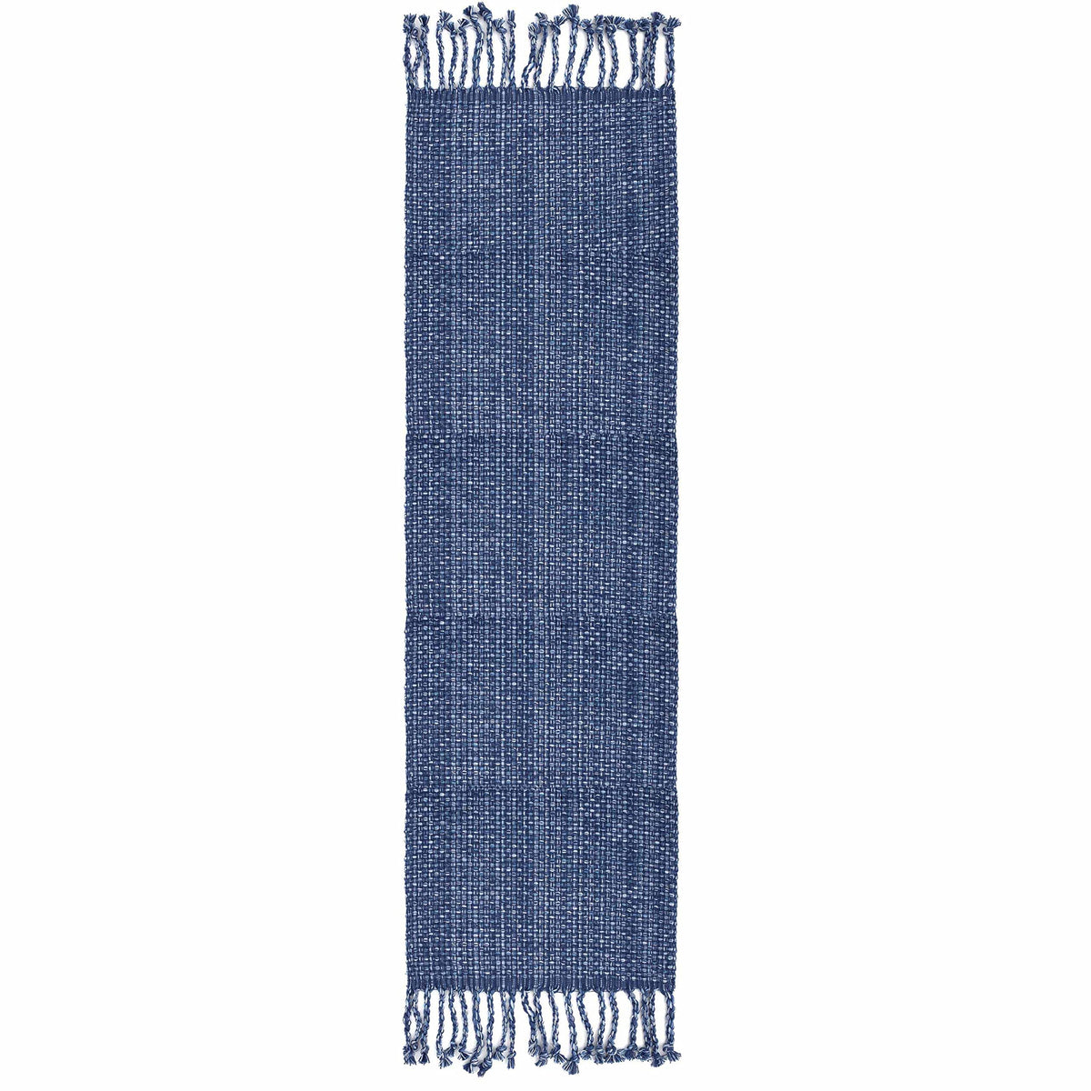 Sweet Home Collection 100% Cotton Placemats for Dining Room Rectangle Two Tone Woven Fabric 13" x 19" Soft Durable Table Mat Set, Set of 6, Eggshell
