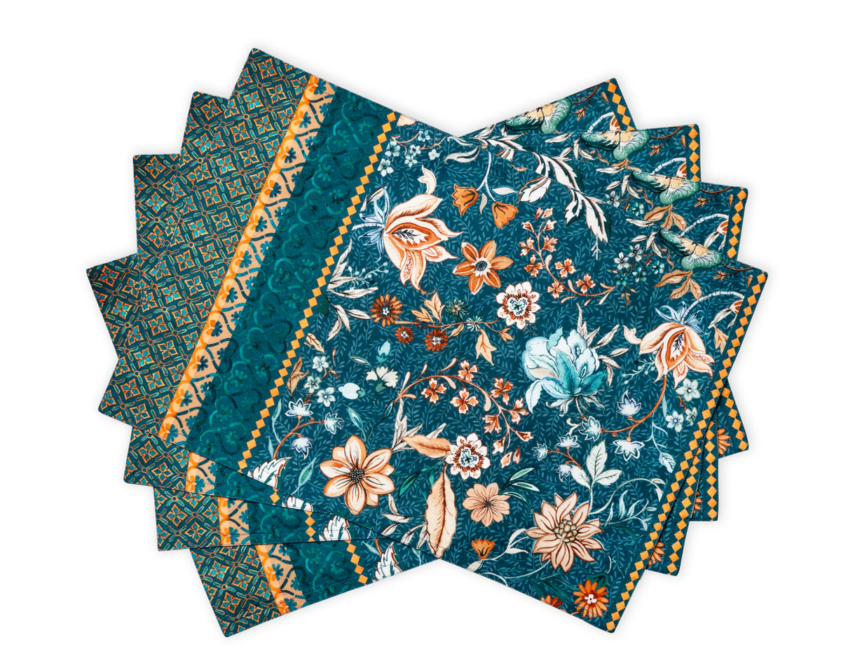 Maison d' Hermine Placemats Set of 4 Reusable 100% Cotton (13"x19")