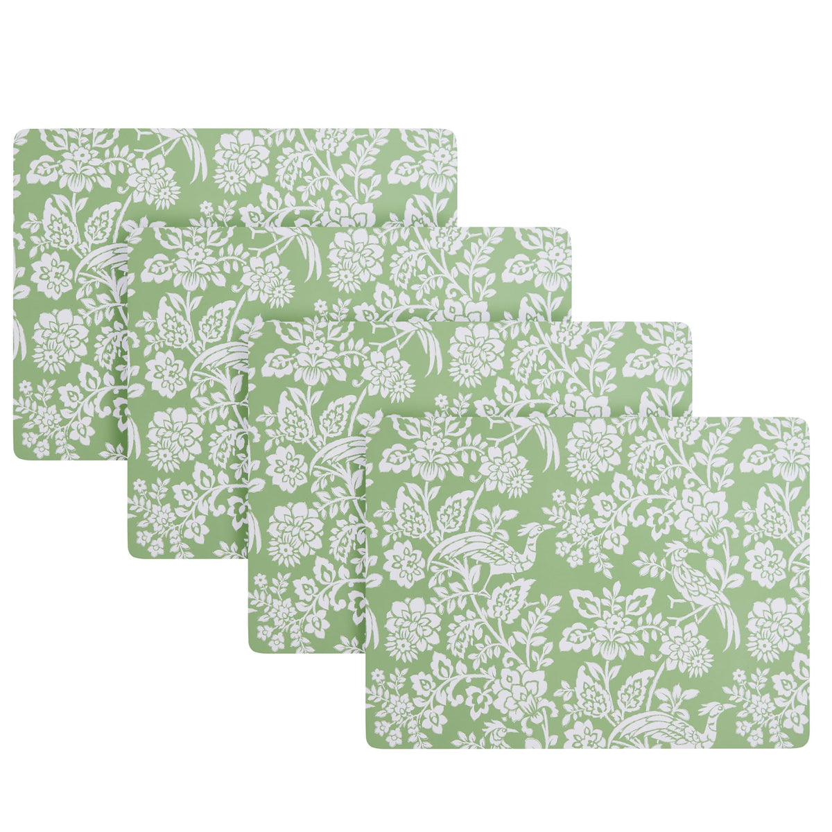Laura Ashley Cork Placemats, 16 x 12-inch, Set of 4, Wild Meadow