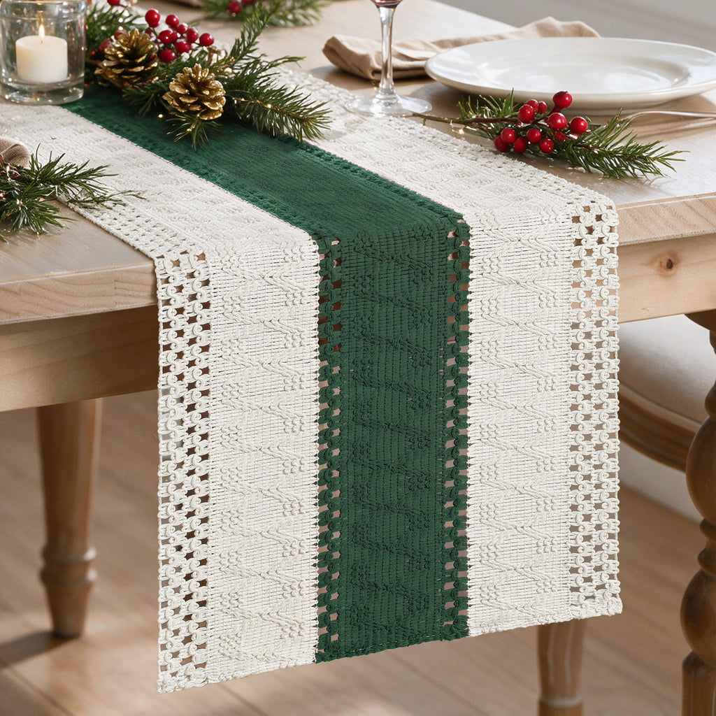 Artoid Mode Dark Grey Farmhouse Rustic Table Runner 12x72 Inch