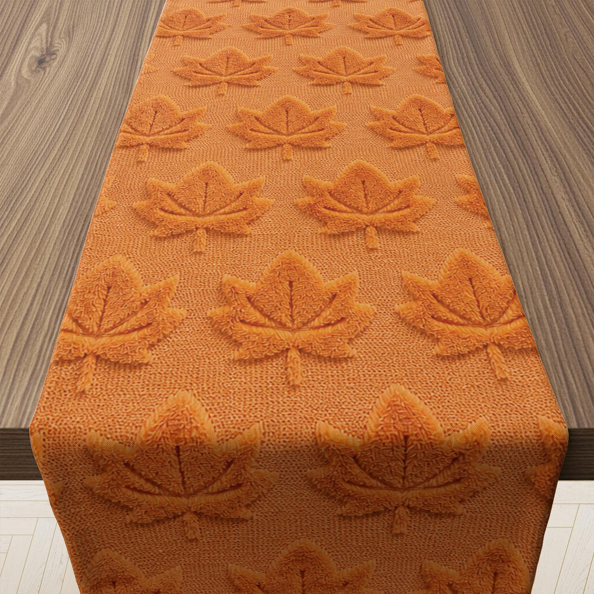 Thanksgiving Table Decor - Vintage Autumn Pumpkin Floral Table Runner