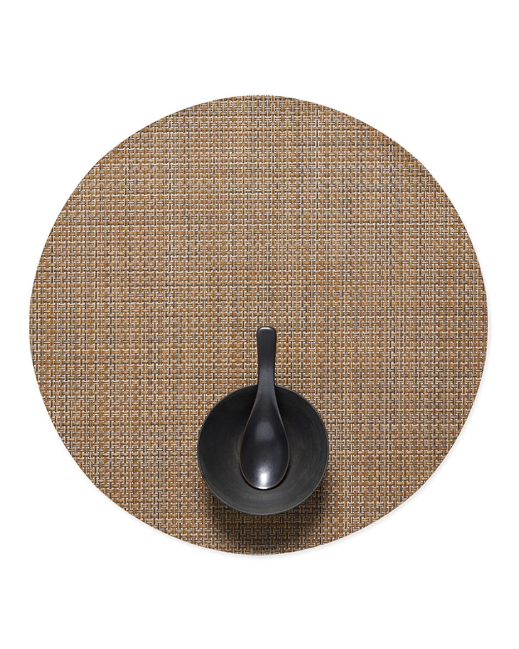 Chilewich Basketweave Placemats, Woven Round Placemats Set of 4