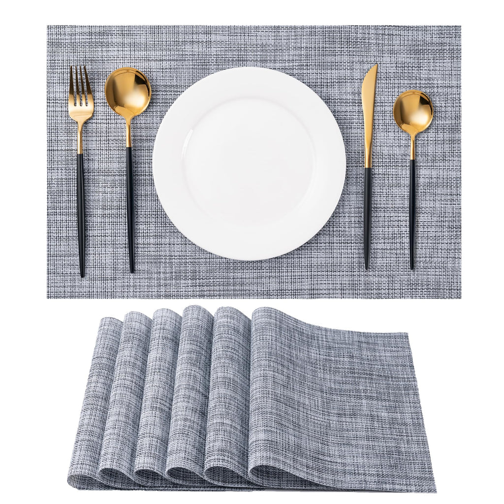 Placemats Set of 4 Washable Indoor(Beige)