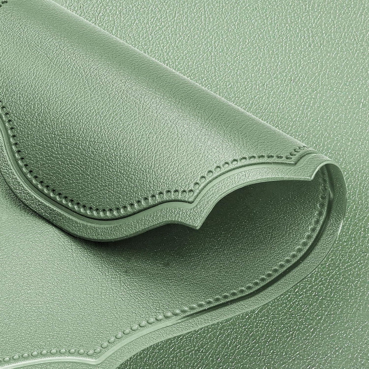 Durable Table Placemats Set of 6,Waterproof Non-Slip Heat Resistant Table Mats,Dual-Sided Faux Leather Place Mats for Dining Party Outdoor.