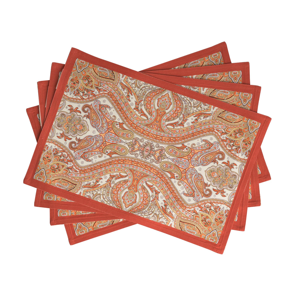 Maison d' Hermine Placemats Set of 4 Reusable 100% Cotton (13"x19")