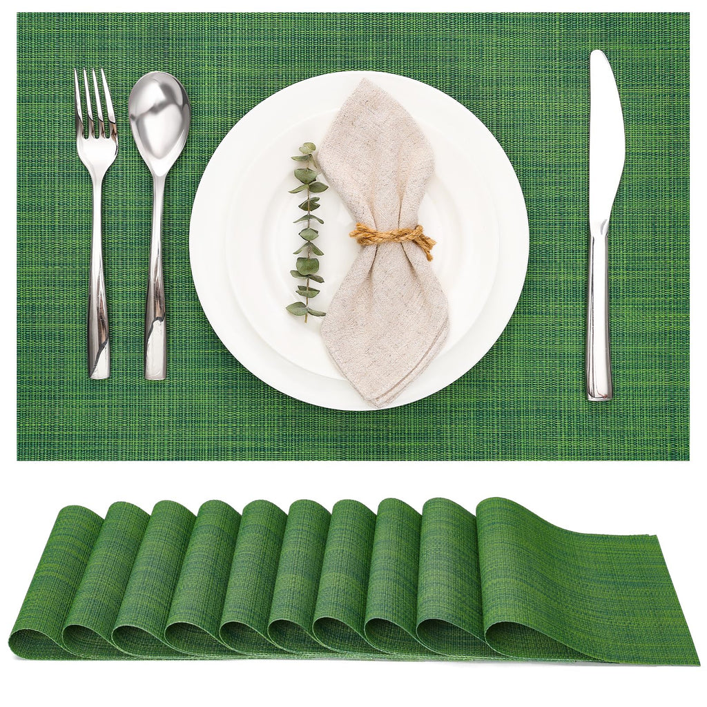 Myir JUN Orange Placemats Set of 8 for Dining Table Thanksgiving Placemats