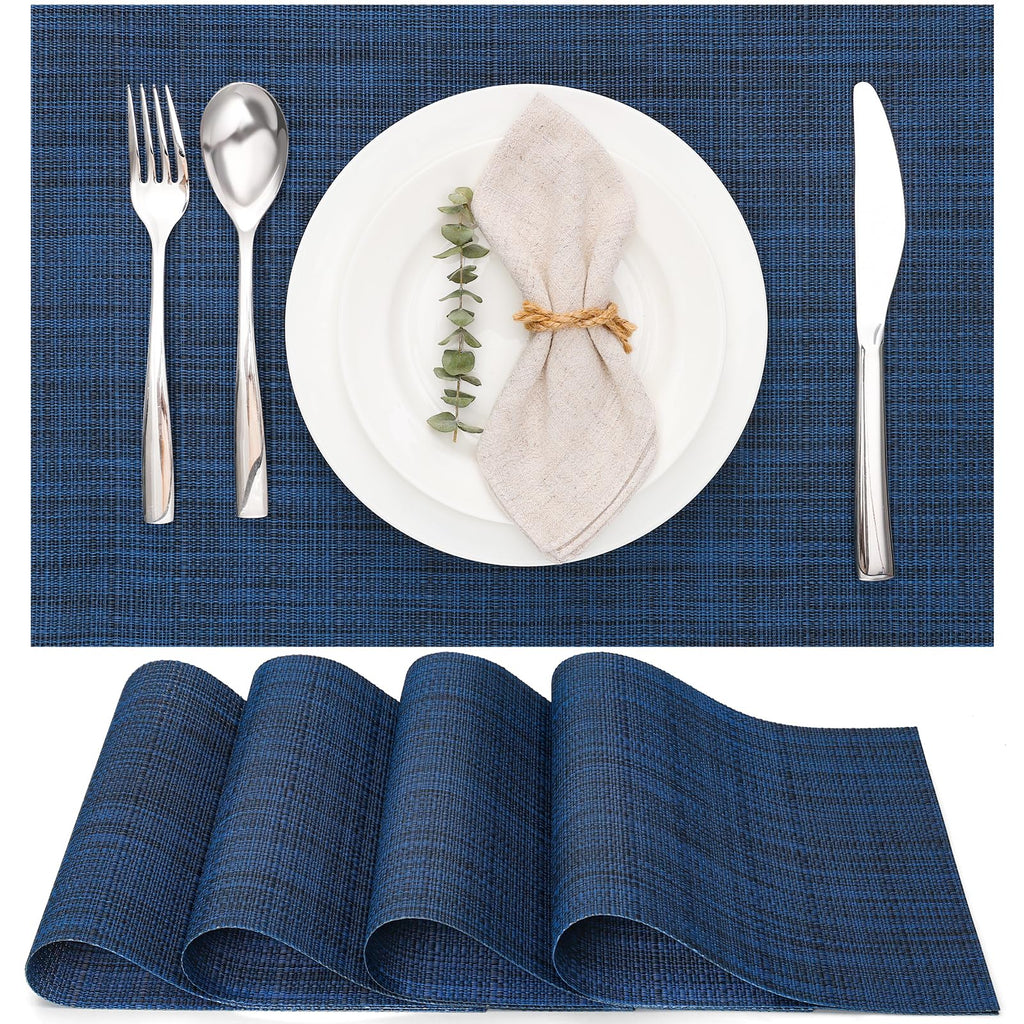 Myir JUN Orange Placemats Set of 8 for Dining Table Thanksgiving Placemats
