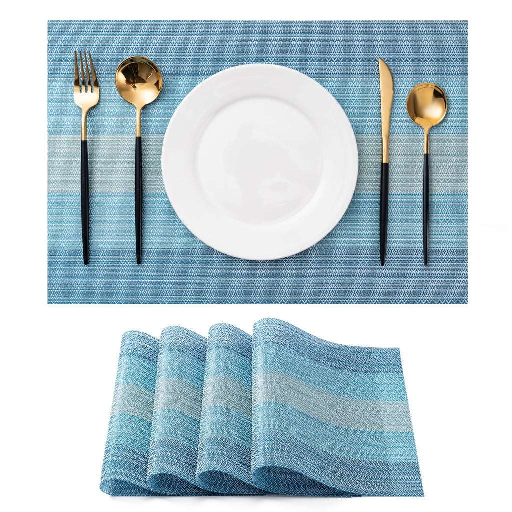 Placemats Set of 4 Washable Indoor(Beige)