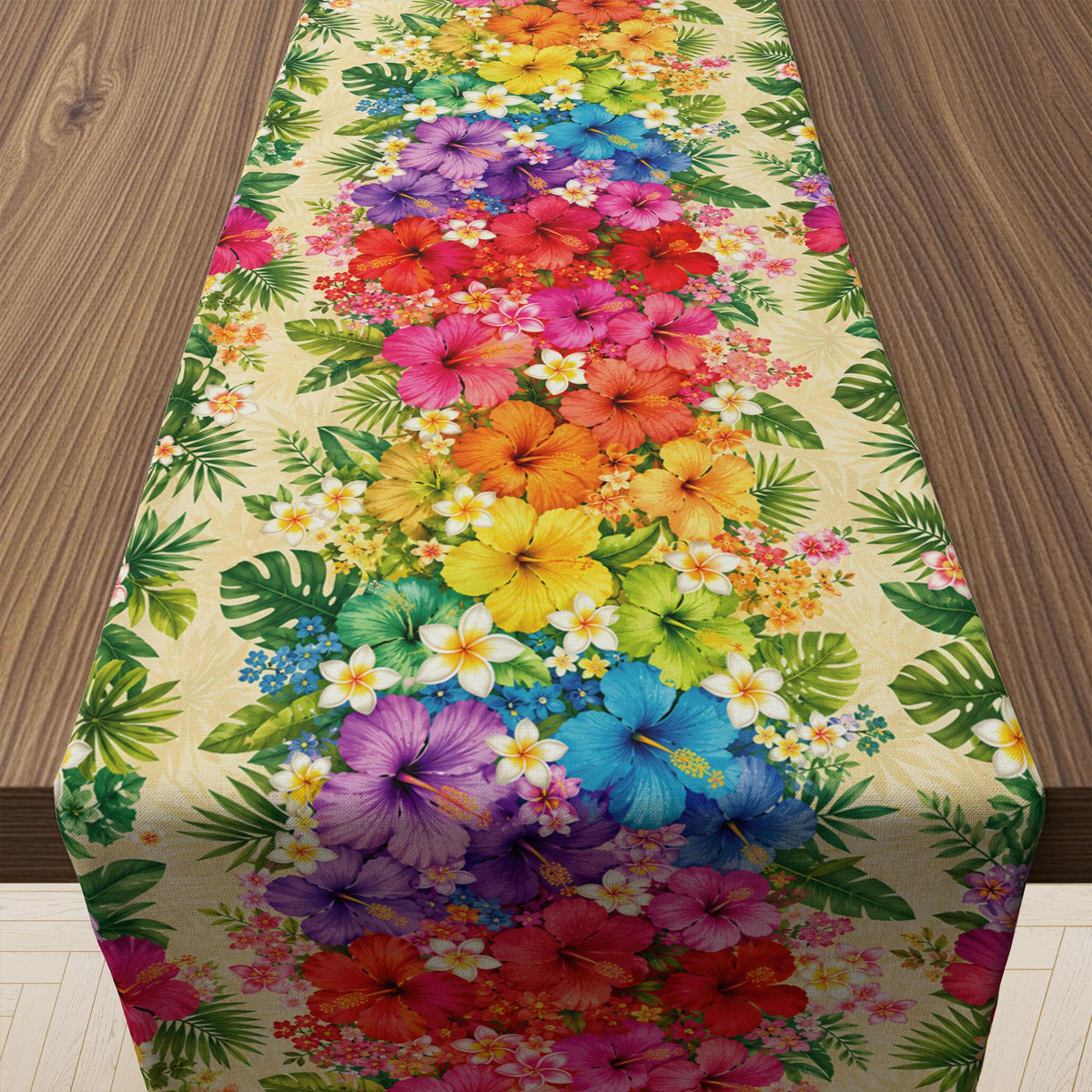 Thanksgiving Table Decor - Vintage Autumn Pumpkin Floral Table Runner