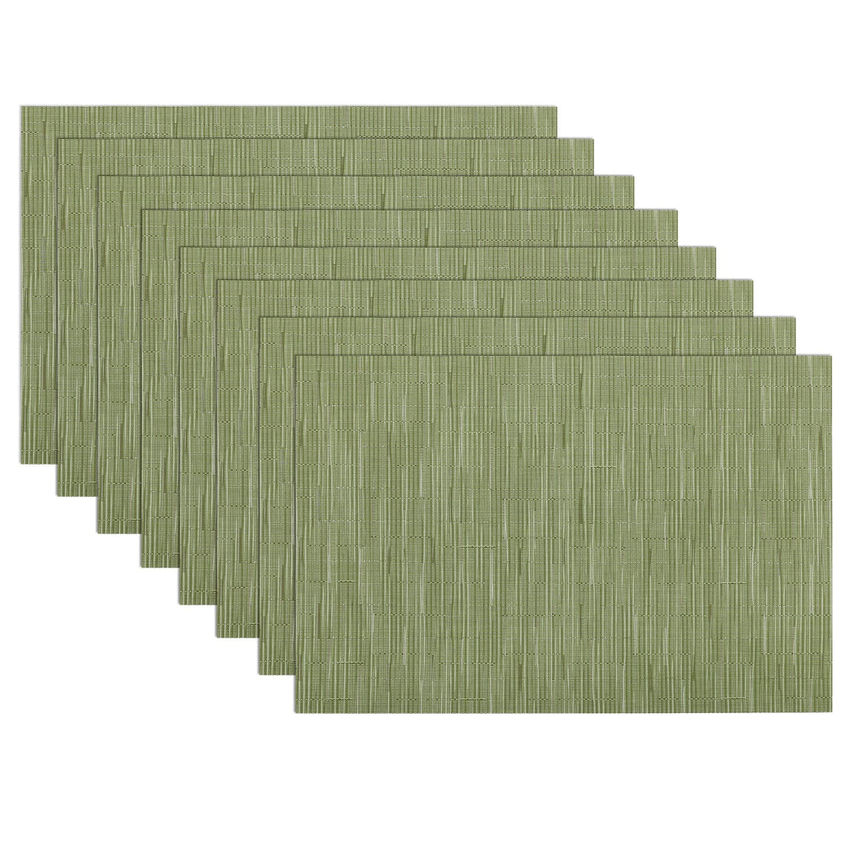 SHACOS Teal Blue Woven Placemats Set of 6 Place Mats for Dining Table