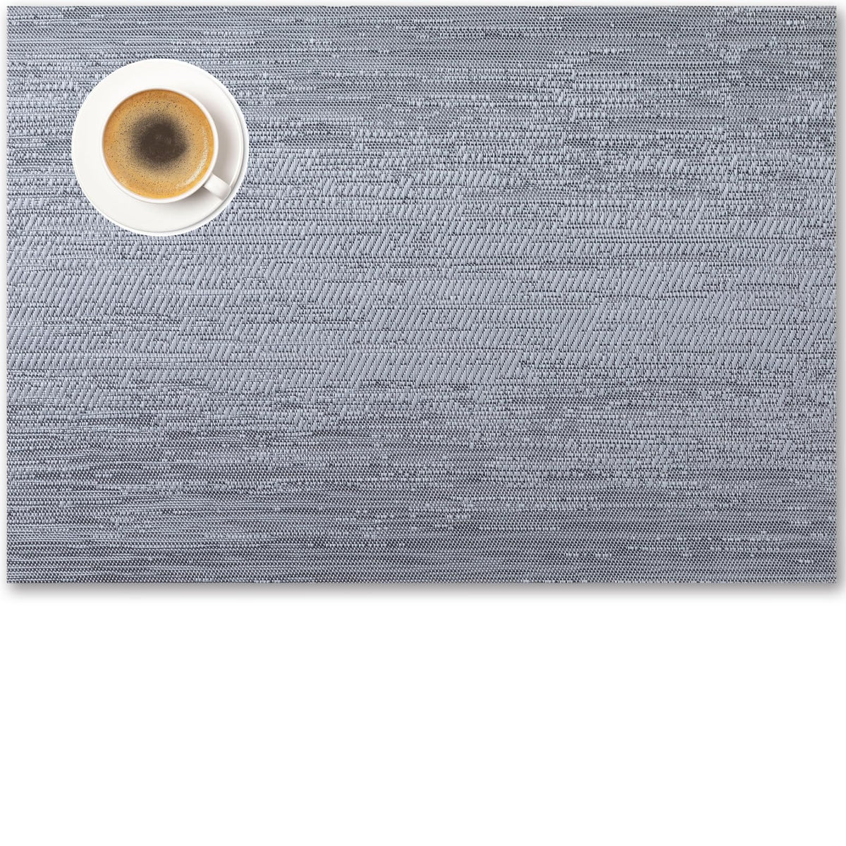 Placemats Set of 4 - Easy Clean Woven Vinyl Placemats for Dining Table, Indoor/Outdoor Place Mats, Washable PVC Table Mats（Caramel）