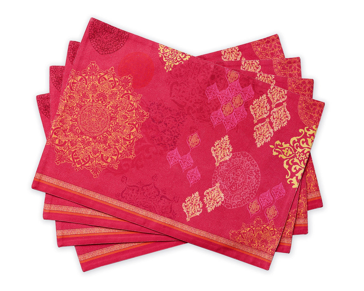 Maison d' Hermine Placemats Set of 4 Reusable 100% Cotton (13"x19")