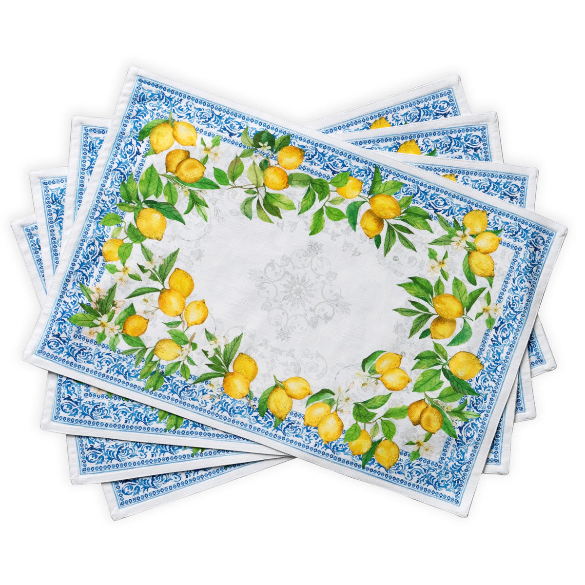 Maison d' Hermine Placemats Set of 4 Reusable 100% Cotton (13"x19")
