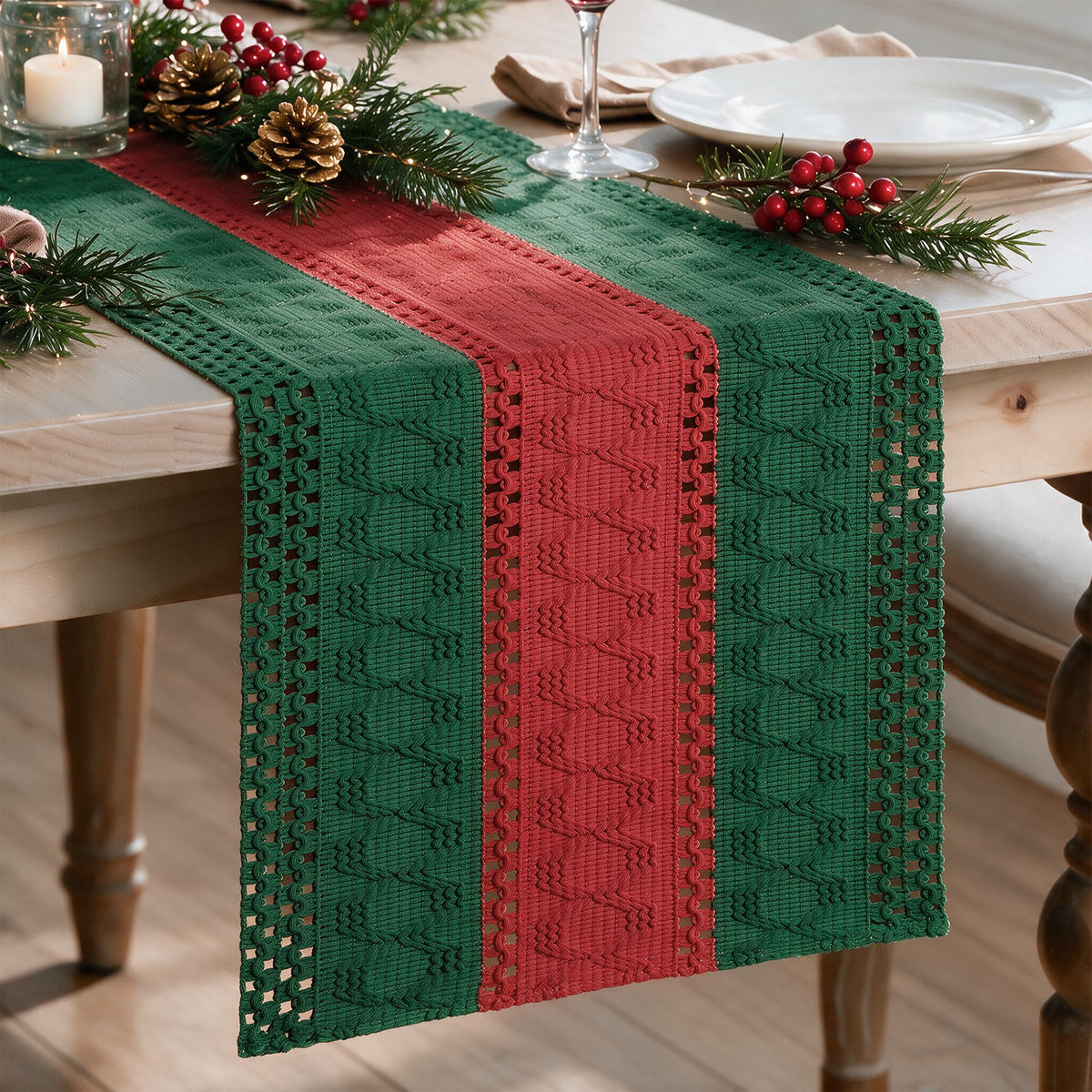Artoid Mode Dark Grey Farmhouse Rustic Table Runner 12x72 Inch