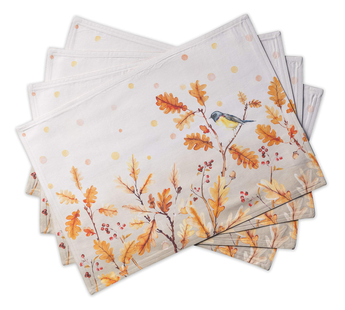 Maison d' Hermine Placemats Set of 4 Reusable 100% Cotton (13"x19")