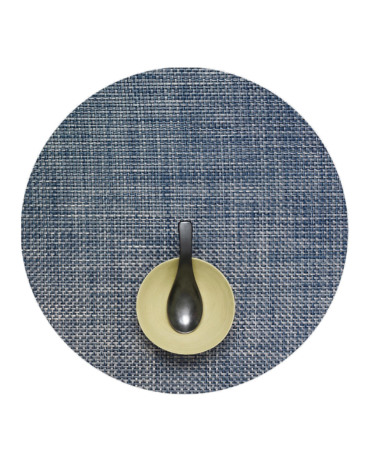 Chilewich Basketweave Placemats, Woven Round Placemats Set of 4