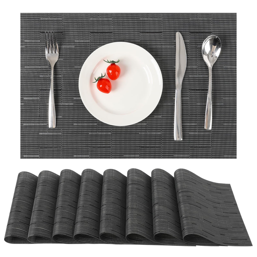 Myir JUN Orange Placemats Set of 8 for Dining Table Thanksgiving Placemats