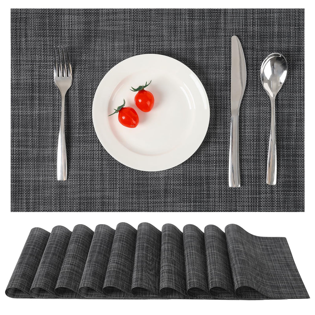 Myir JUN Orange Placemats Set of 8 for Dining Table Thanksgiving Placemats