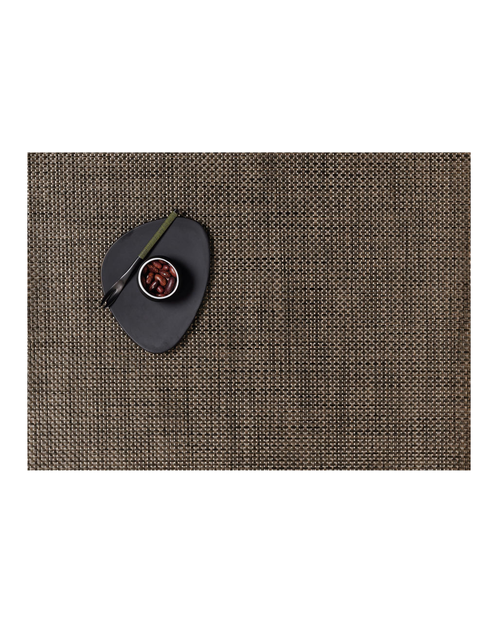 Chilewich Basketweave Placemats, Woven Round Placemats Set of 4