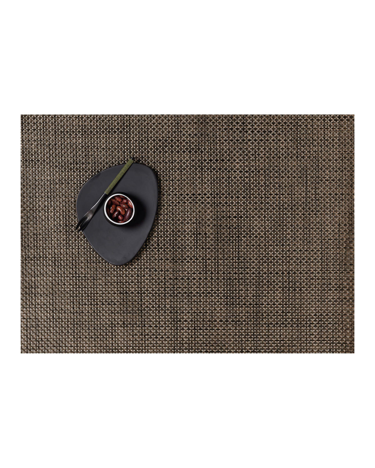 Chilewich Basketweave Placemats, Woven Round Placemats Set of 4
