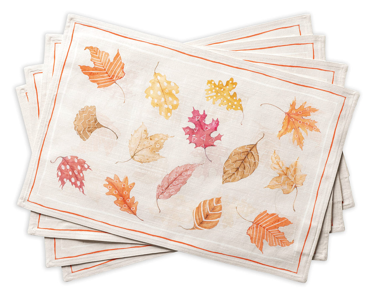 Maison d' Hermine Placemats Set of 4 Reusable 100% Cotton (13"x19")